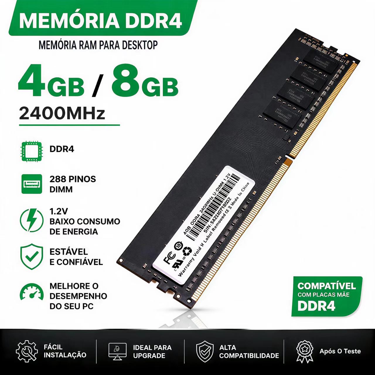 Server Memory Ddr4 - Pamięć RAM DDR4 4GB 8GB 2400MHz