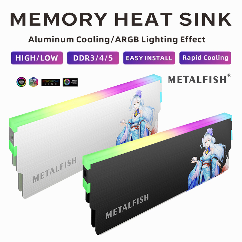 Radiator METALFISH DRAM 5V-3PI – Ddr4 Desktop Ram recenzja i cena