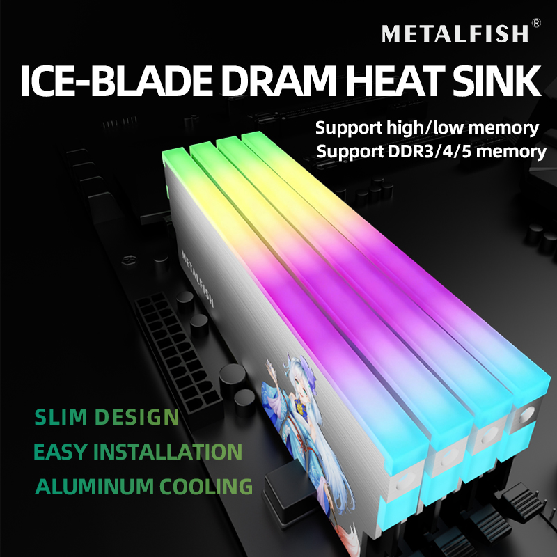 Radiator METALFISH DRAM 5V-3PI – Ddr4 Desktop Ram recenzja i cena